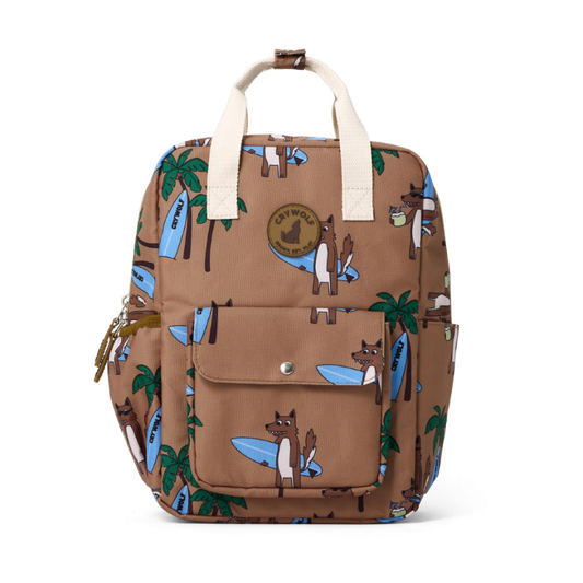 Mini Backpack - Surf'n Mr Wolf