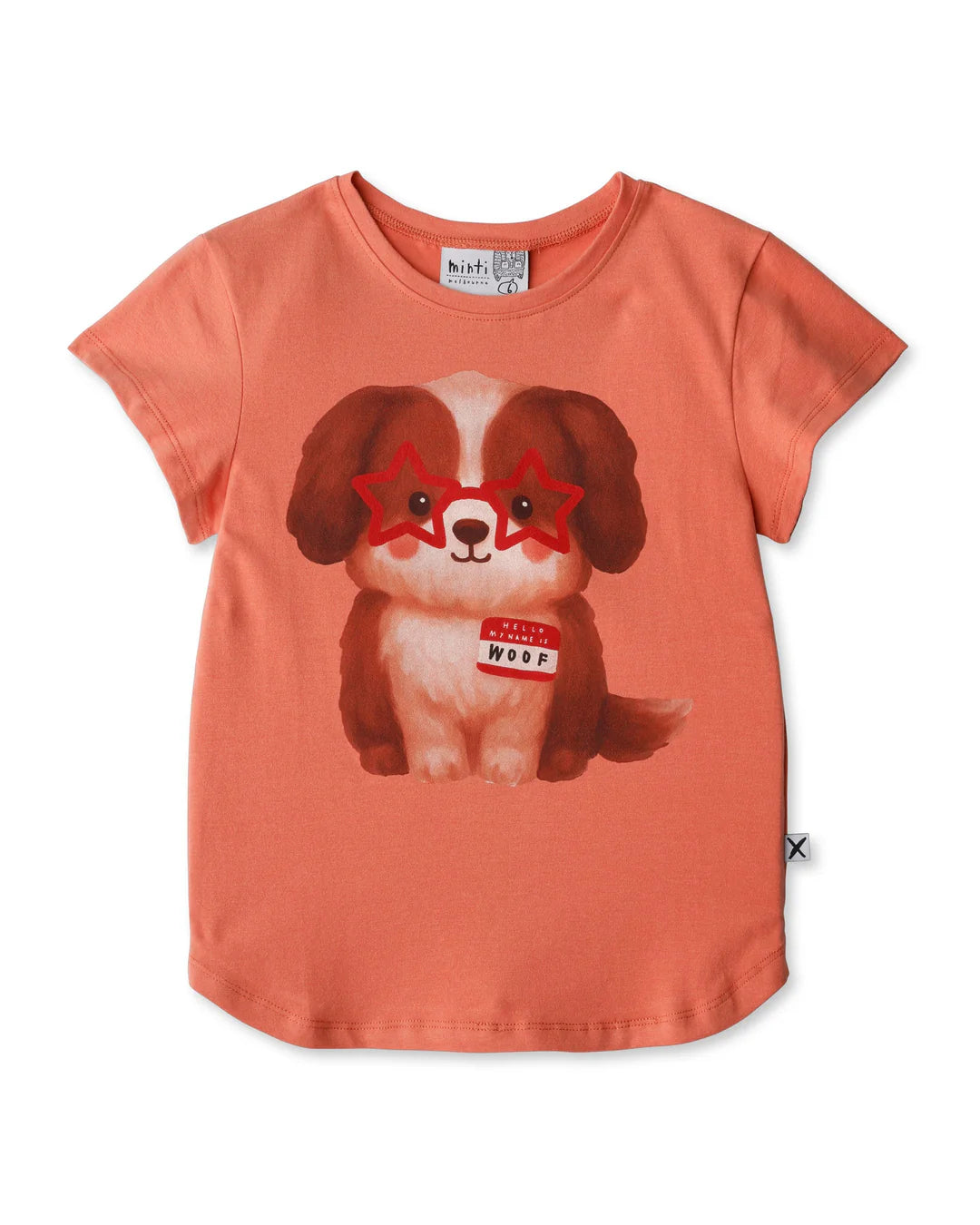 Minti Star Pup Tee - Apricot