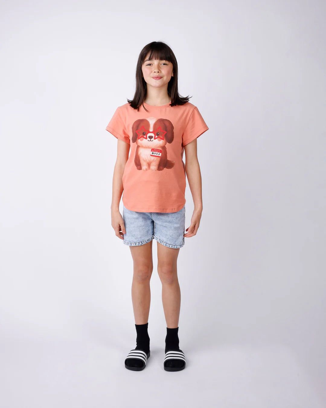 Minti Star Pup Tee - Apricot