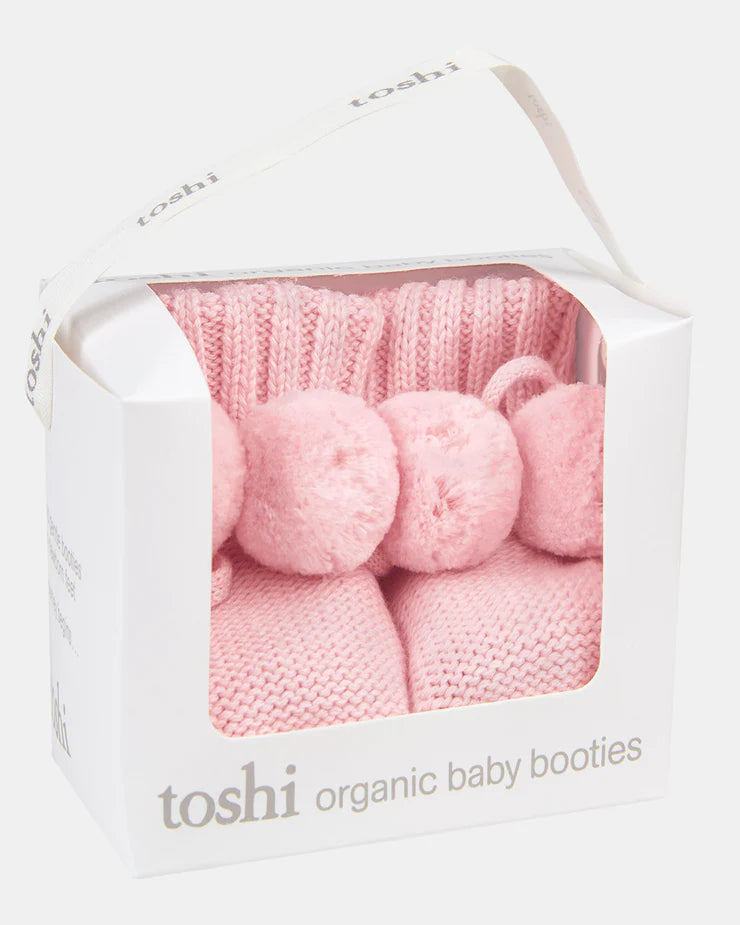 Organic Booties Yummy - Misty Rose
