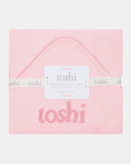 Hooded Baby Bath Towel Yummy - Misty Rose