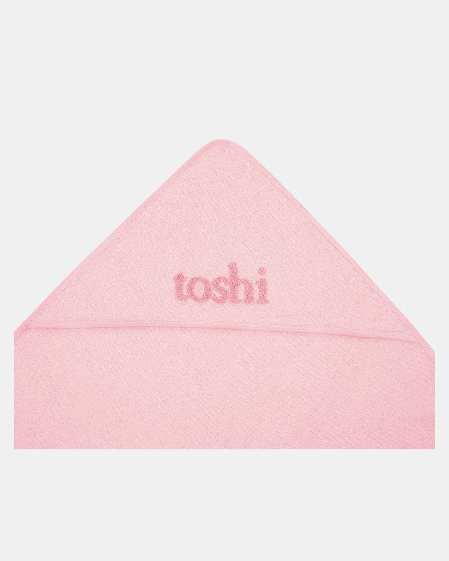 Hooded Baby Bath Towel Yummy - Misty Rose