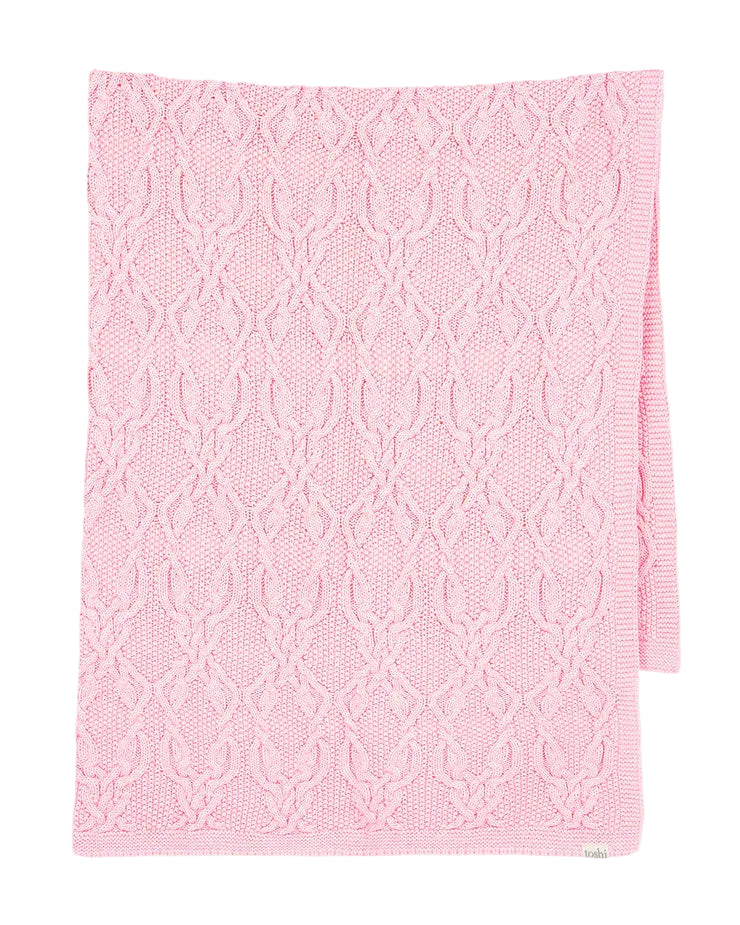 Organic Blanket Bowie - Misty Rose