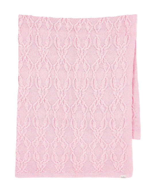 Organic Blanket Bowie - Misty Rose
