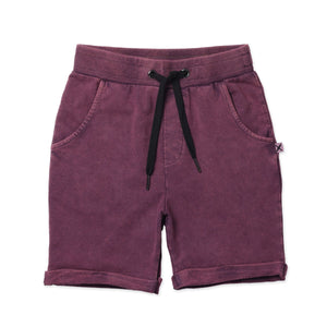 Blasted Ace Short - Muted Purple Wash