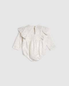 Elenora Playsuit - Natural Lace