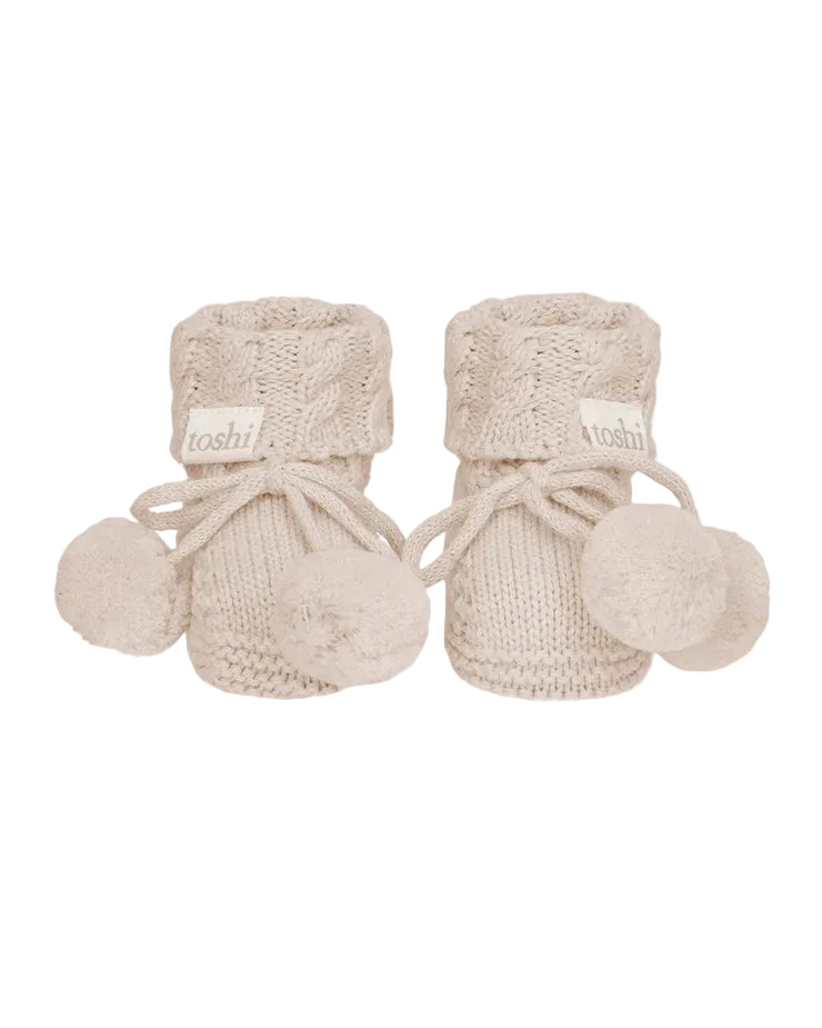 Organic Booties Yummy - Oatmeal
