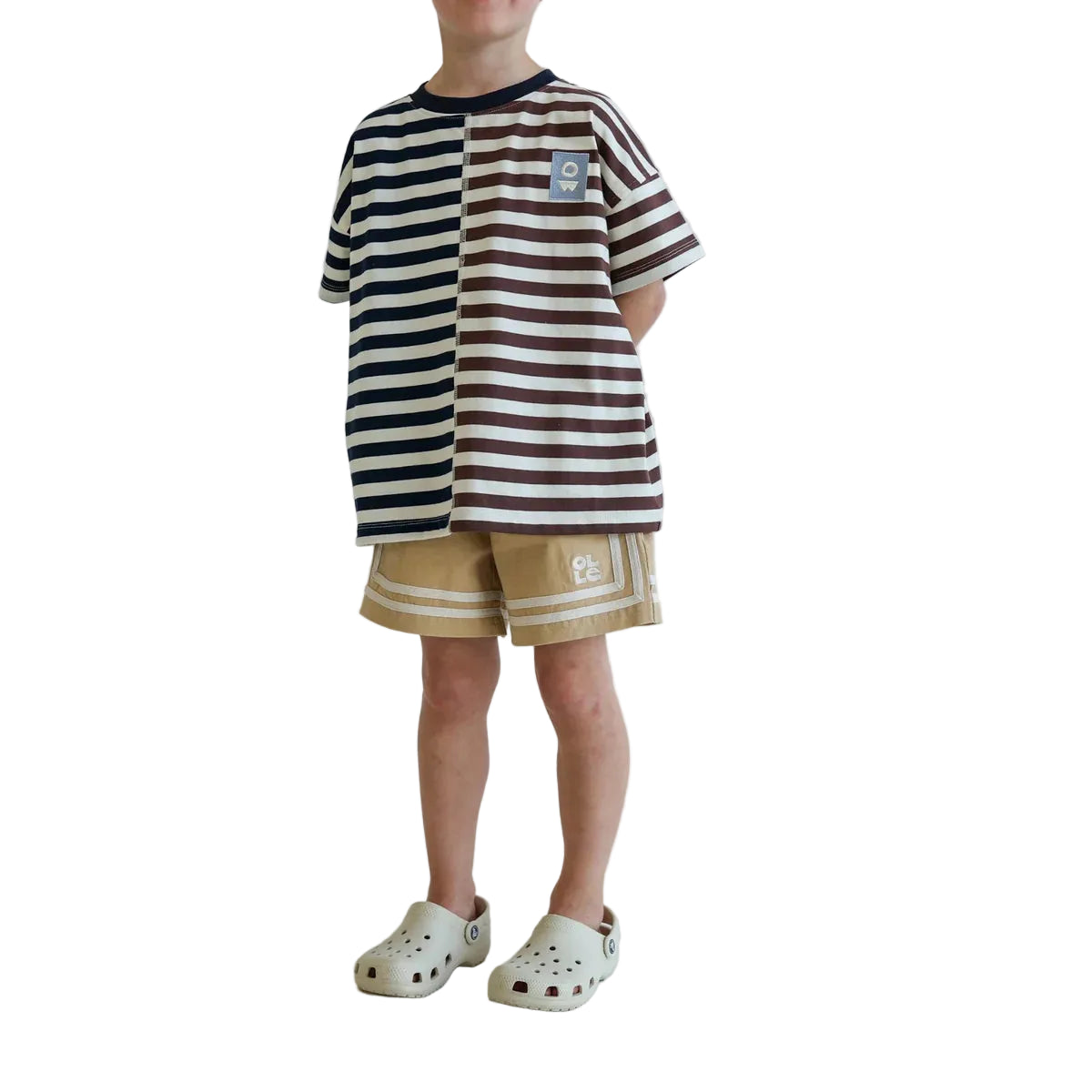 Split Stripes Tee - Multi