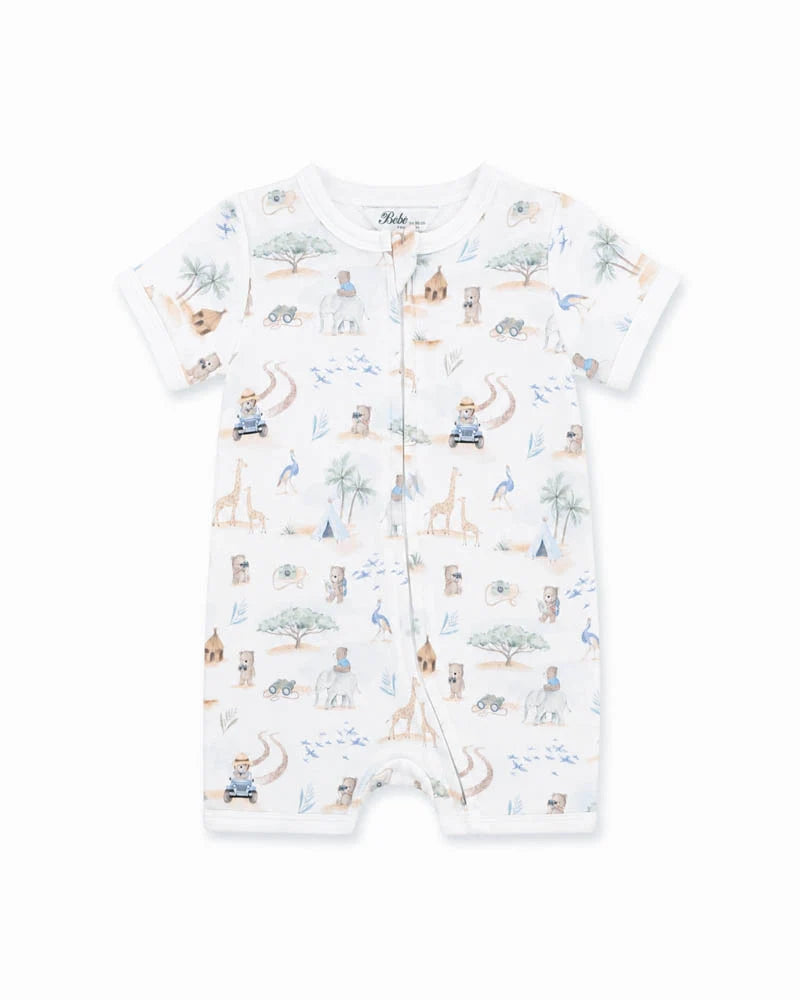 Brady Organic SS Zip Romper