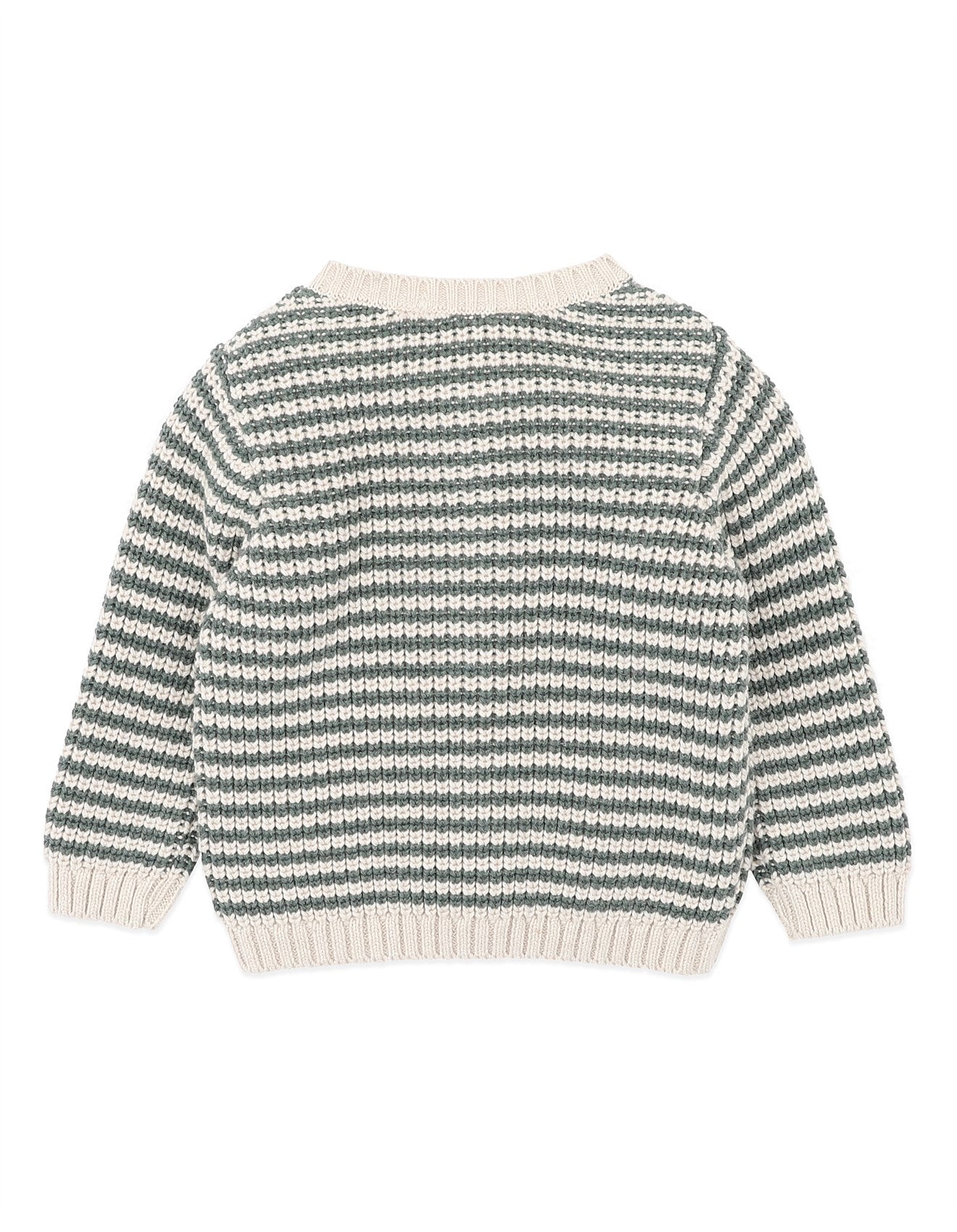 Otto Stripe Organic Knitted Cardigan