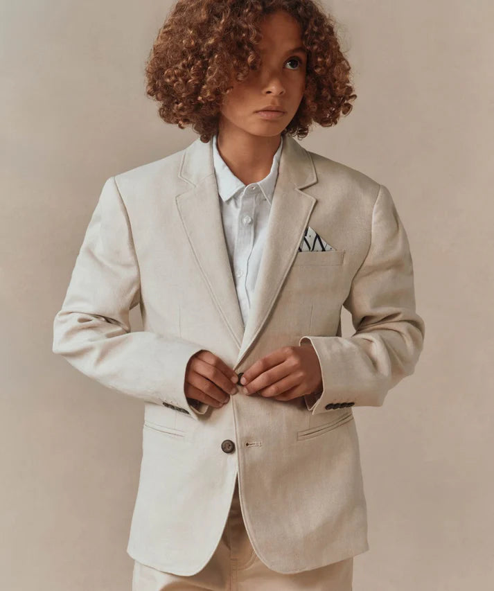 The Palermo Herringbone Blazer - Sand