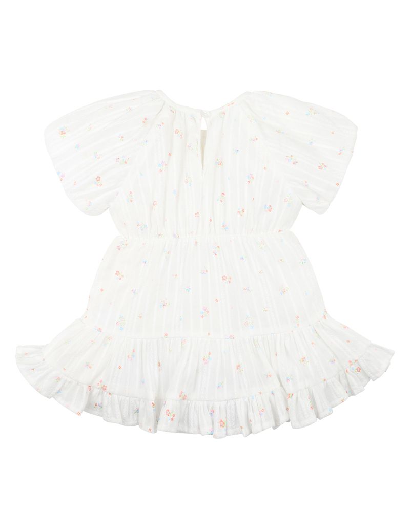Palm Cove Ditsy Print Tiered Dress
