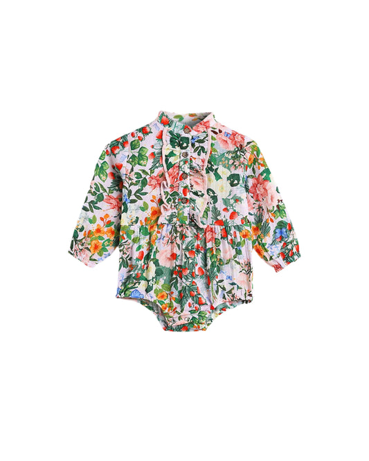 Peach Playsuit - Strawberry Pink