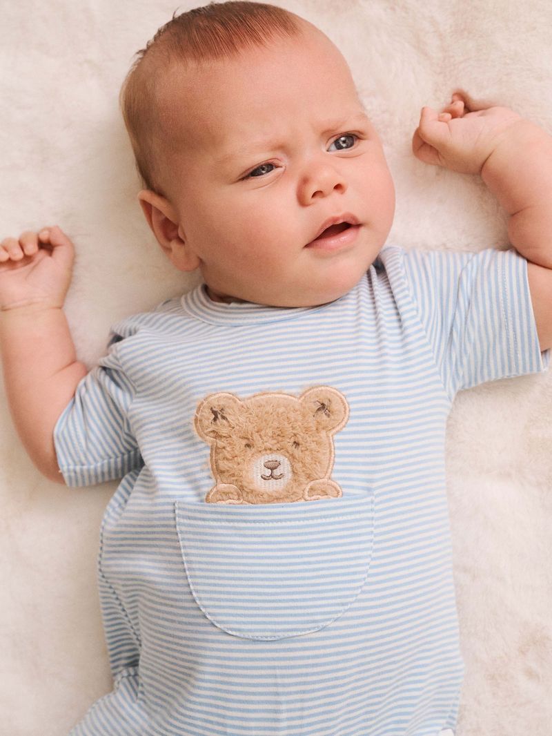 Peekaboo Hux Stripe Bodysuit