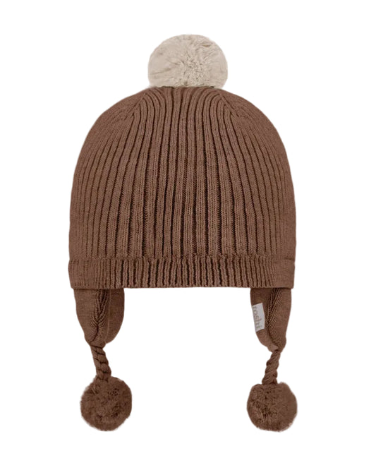 Organic Earmuff Bobby - Peppercorn