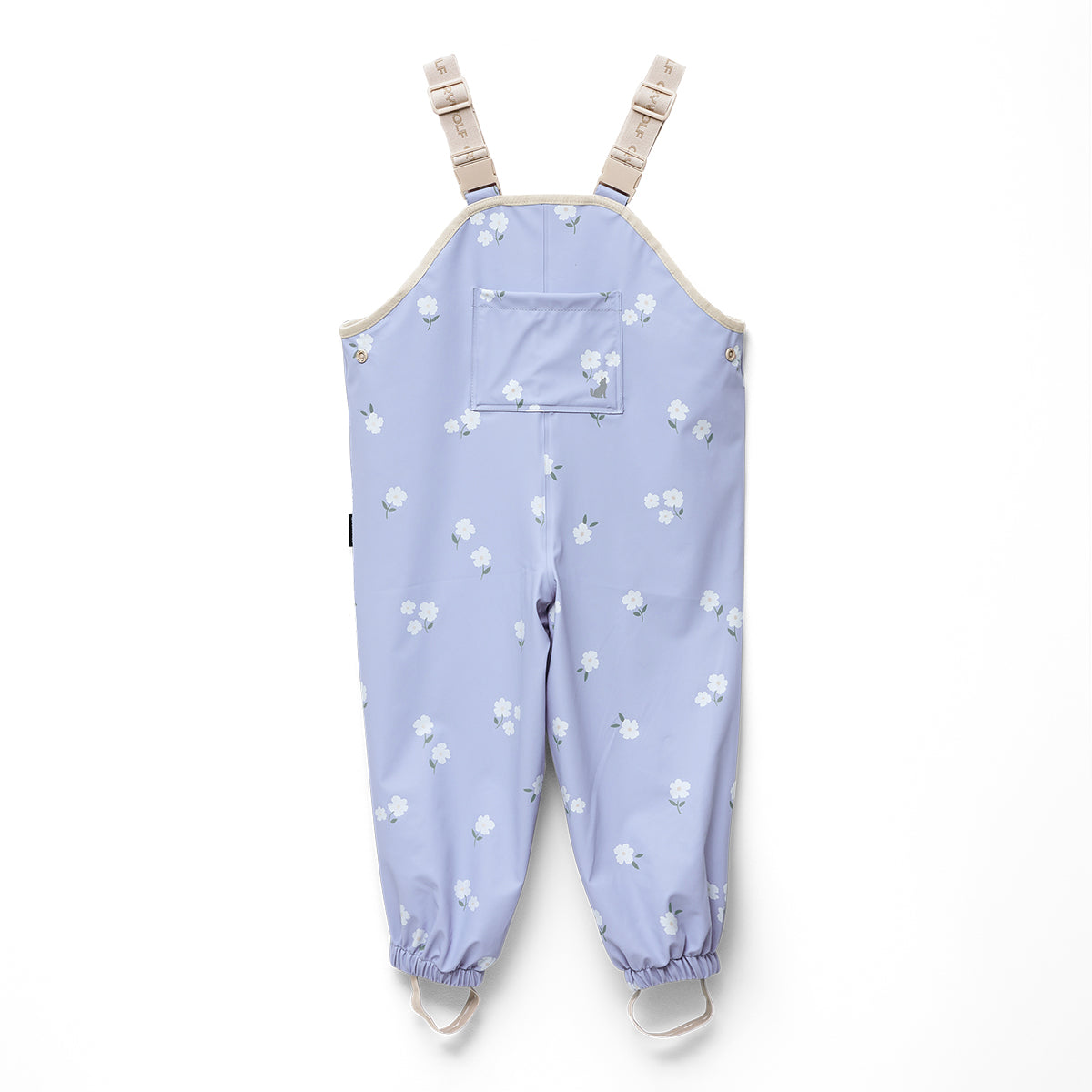 Rain Overalls - Floral Periwinkle