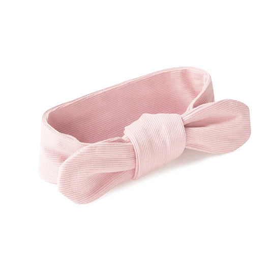 Baby Pink Ribbed Organic Topknot