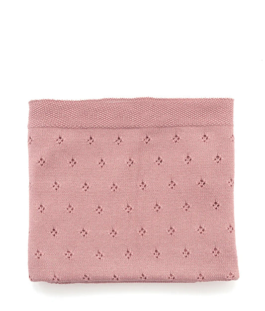Pointelle Baby Blanket - Fairy Floss Pink