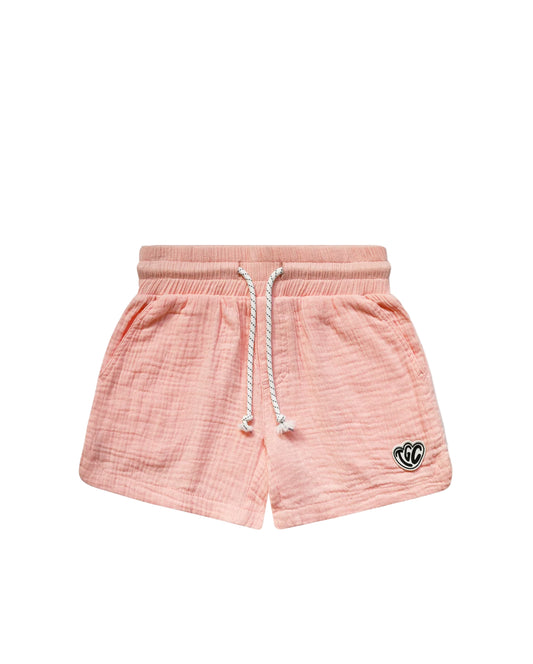 Pink Muslin Shorts