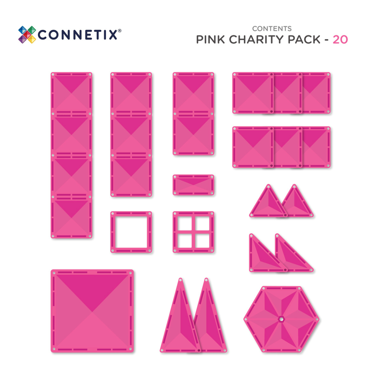 Charity Pack Pink (20 pc)