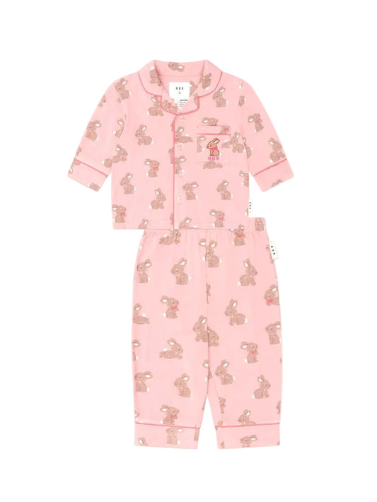 Dusty Pink Bunny PJ Set