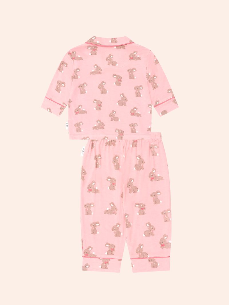Dusty Pink Bunny PJ Set