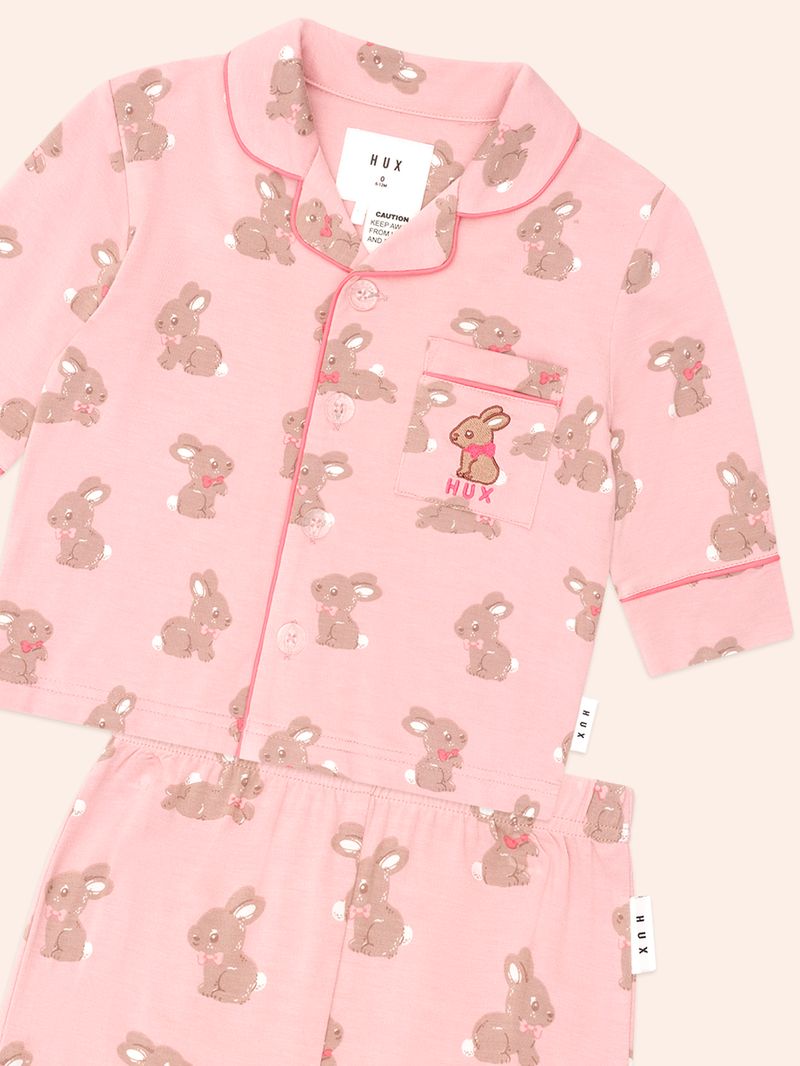 Dusty Pink Bunny PJ Set