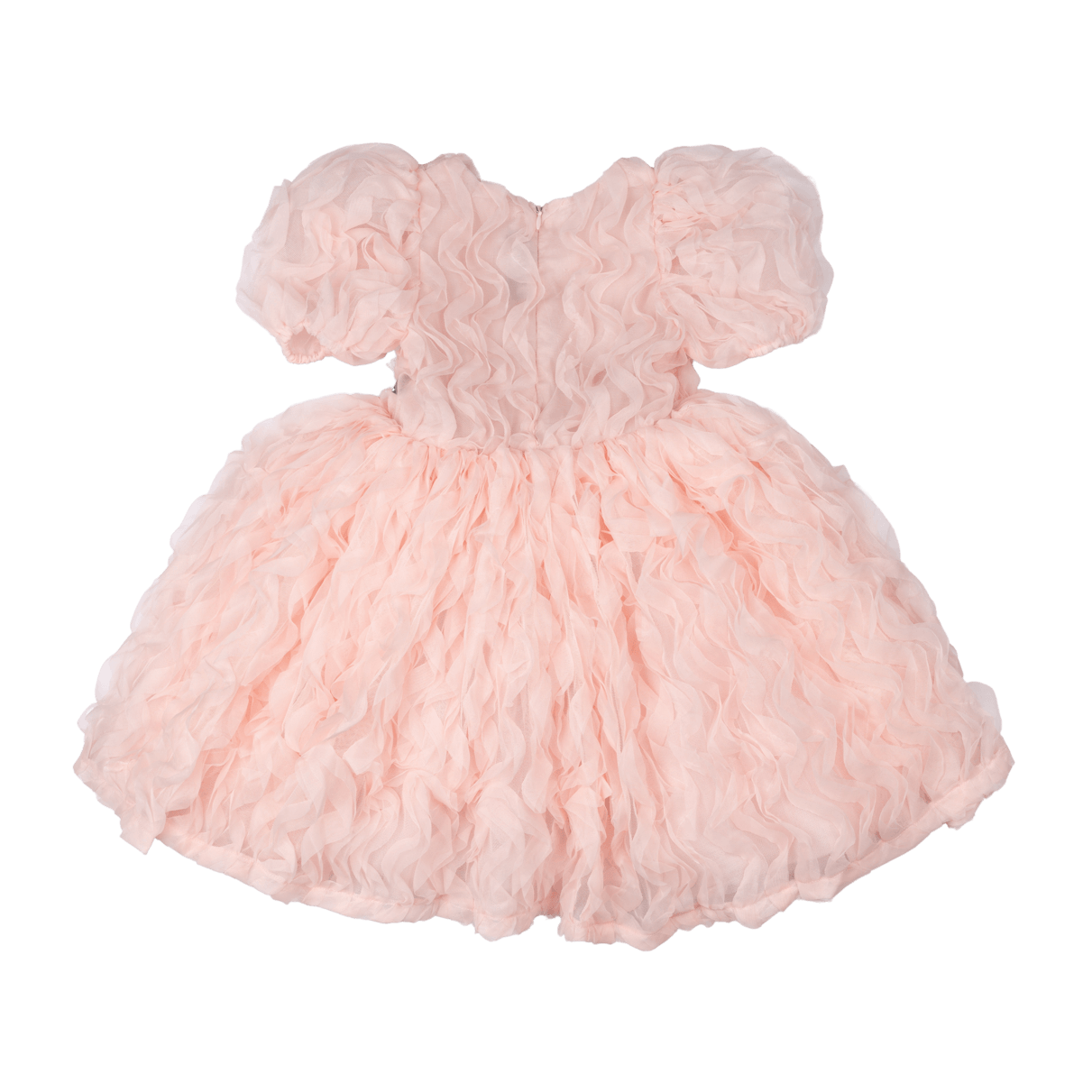 Pink Ruffle Tulle Party Dress