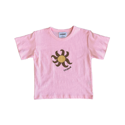 Organic Sunny Tee - Pinky