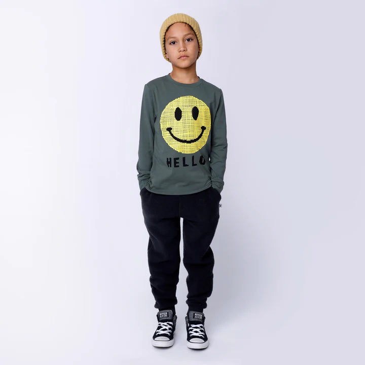 Pixelled Face Tee - Forest