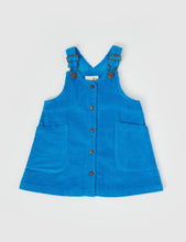 Load image into Gallery viewer, Polly Corduroy Pinafore Dress - Lake
