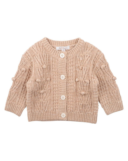 Pom Pom Knitted Cardigan