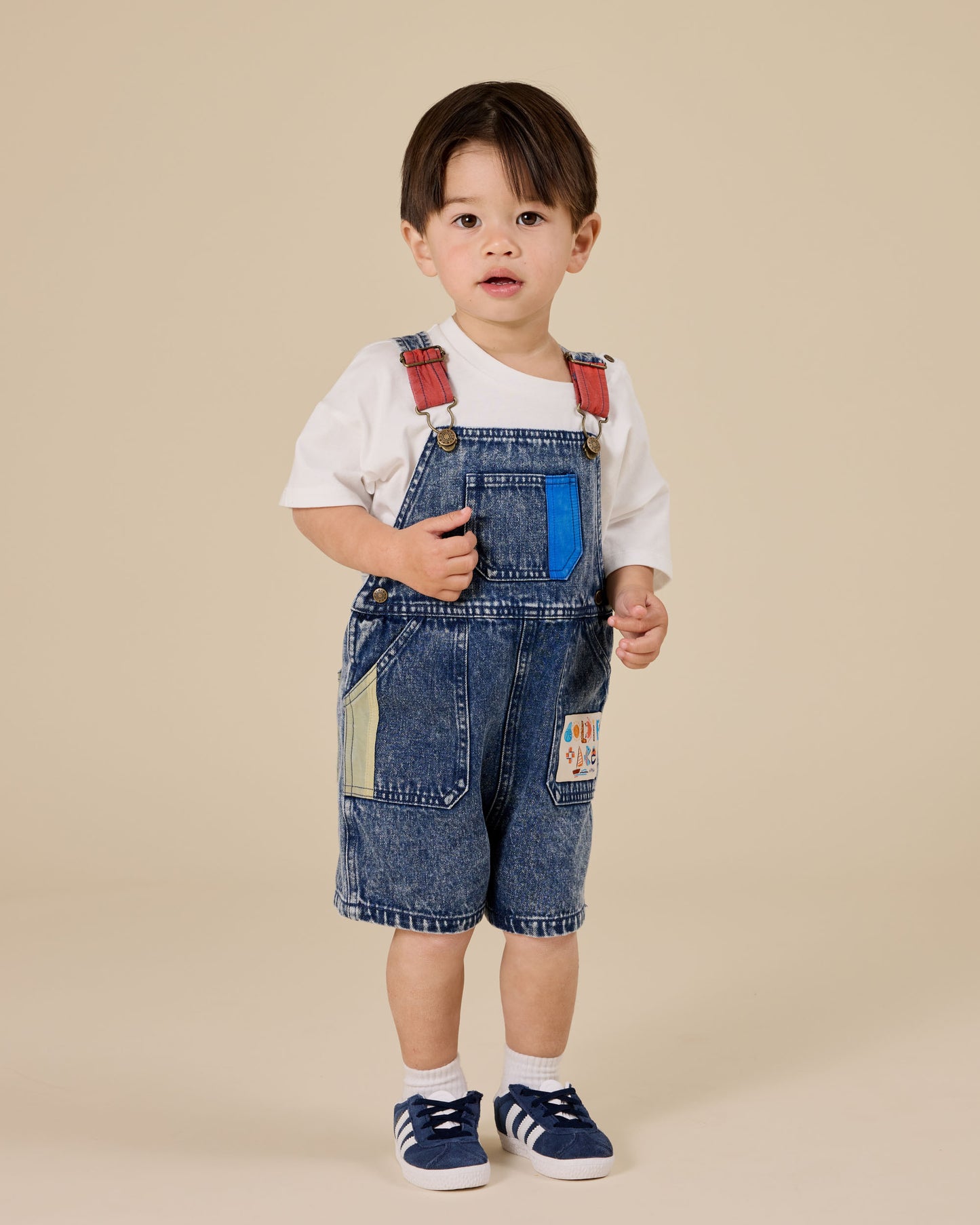 Primary Pop Burton Denim Overalls