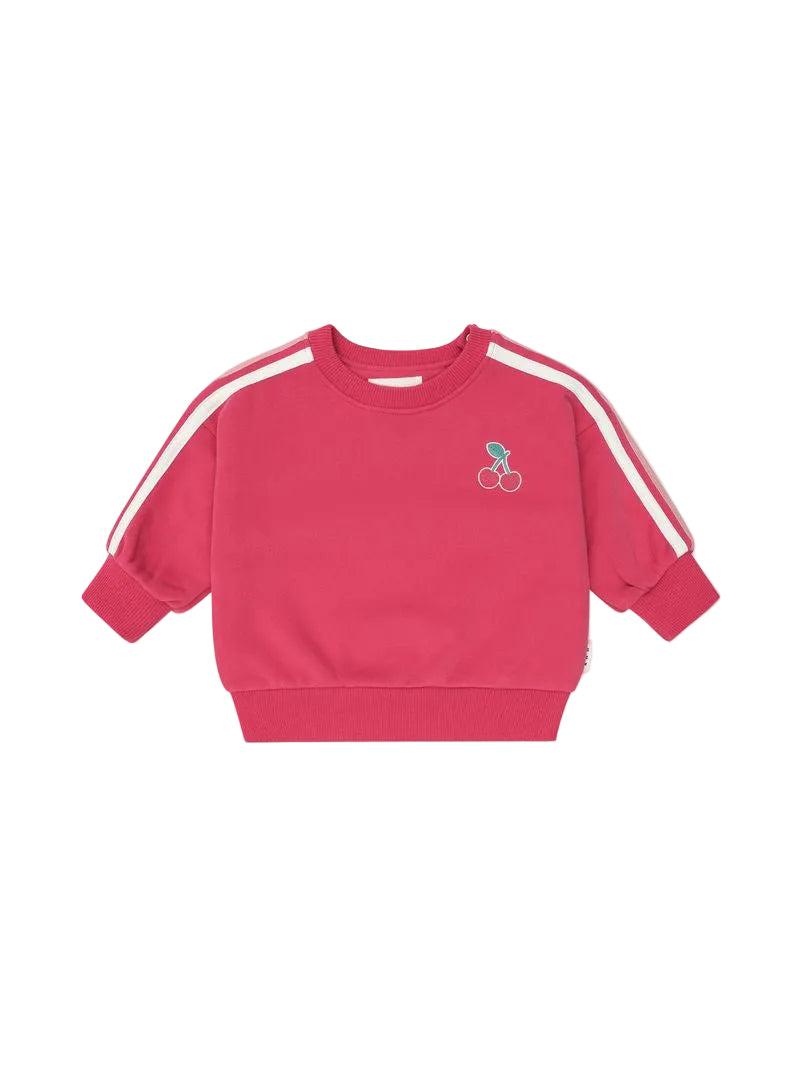 Cherry Racer Stripe Sweatshirt