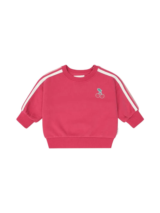 Cherry Racer Stripe Sweatshirt