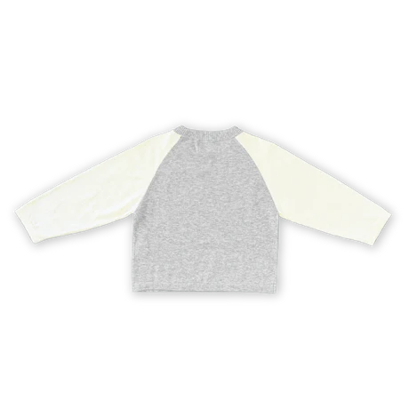Raglan Long Sleeve Tee - Grey Marle