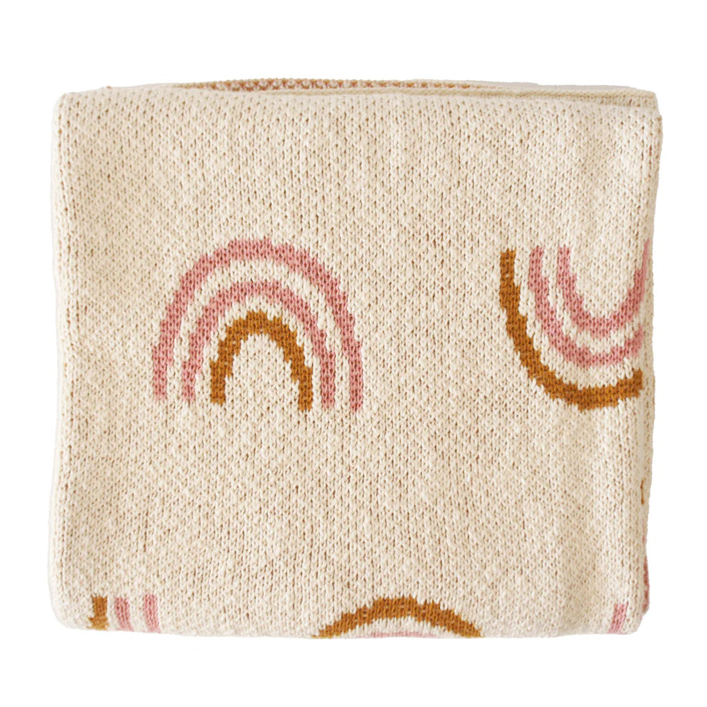 Rainbow Baby Blanket - Pink