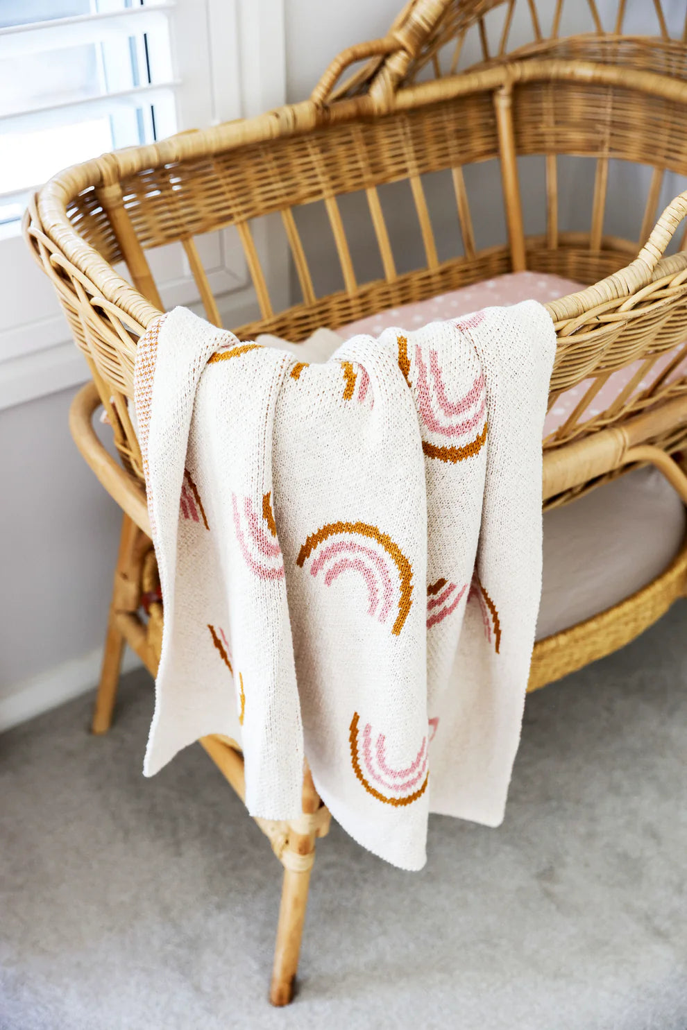 Rainbow Baby Blanket - Pink