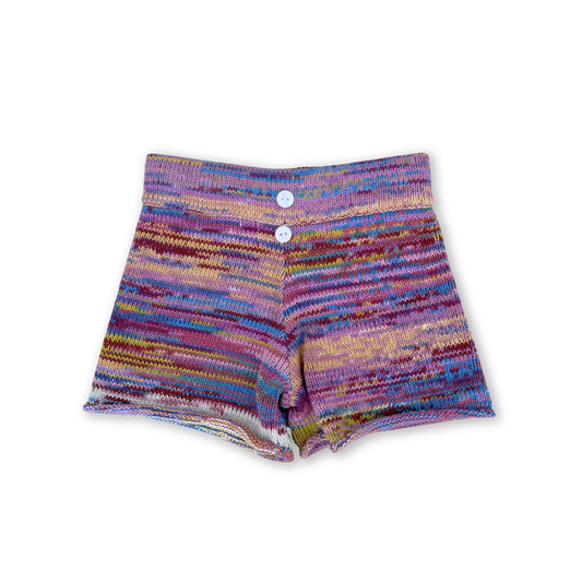 Knitted Shorts - Rainbow