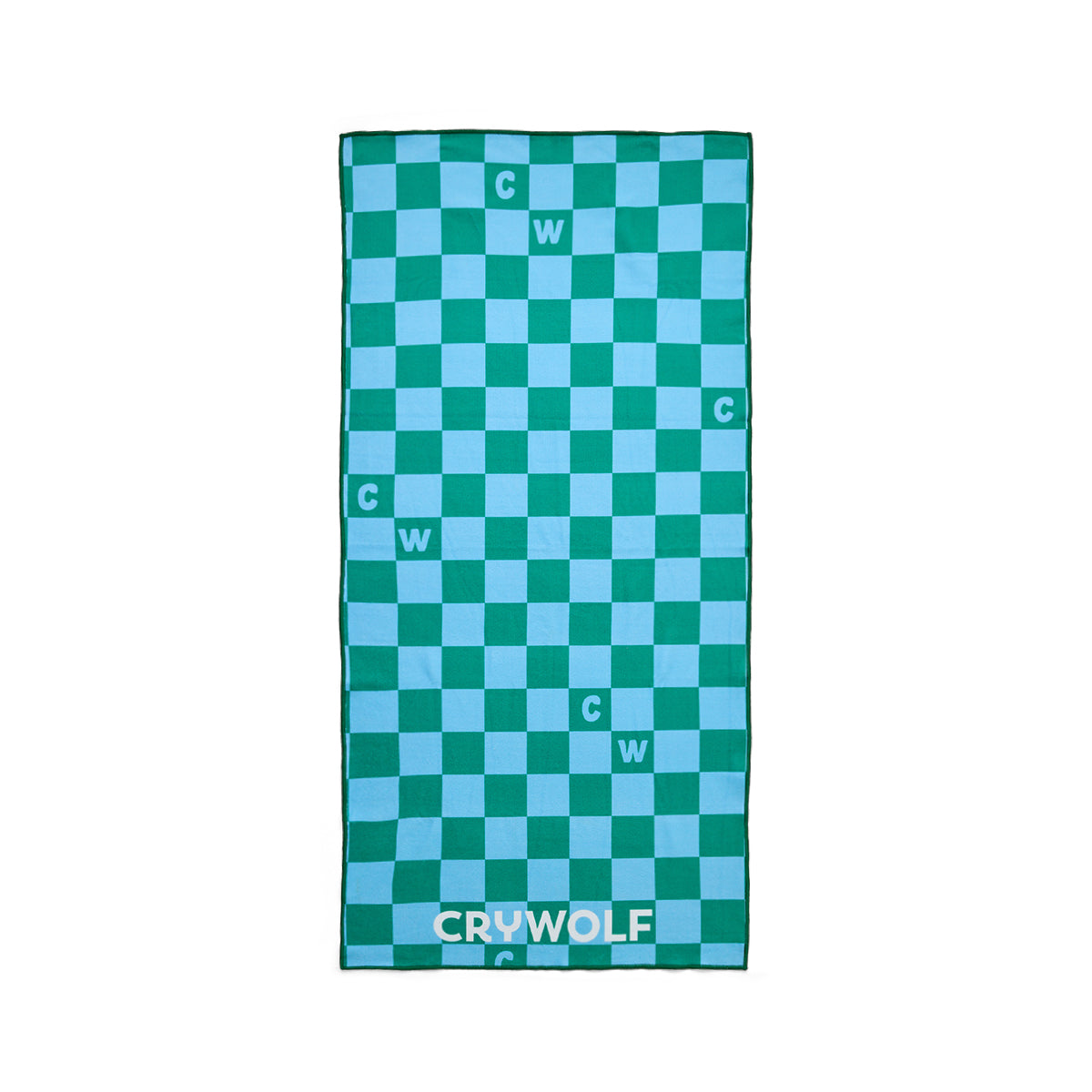 Rapid Dry Towel - Sea Green Check