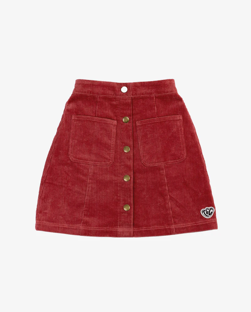 Rhubarb Corduroy Skirt