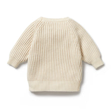 Load image into Gallery viewer, Ecru Knitted Ribbed Jumper
