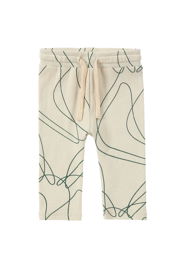 Drawstring Legging - Ripple/Pine