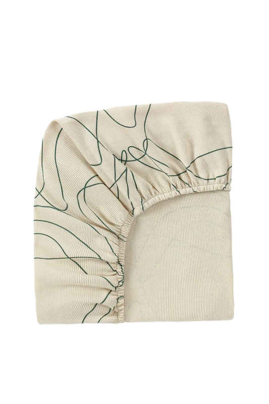 Fitted Sheet - Ripple/Pine
