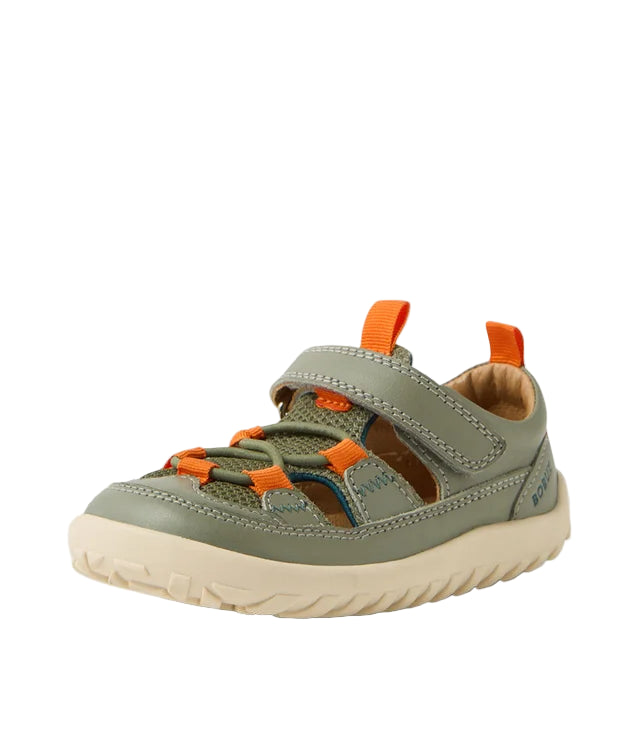 Rocky Leather Flat Shoes -  Vetiver
