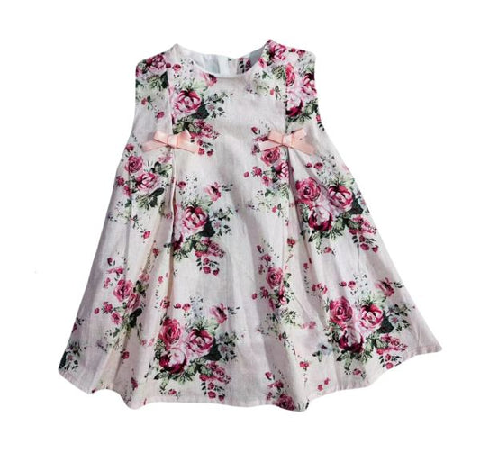 Pink Rose Bow Dress