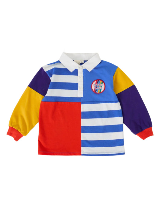 Myles Colour Block Rugby Polo