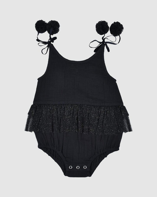 Sabine Tutu Playsuit - Black