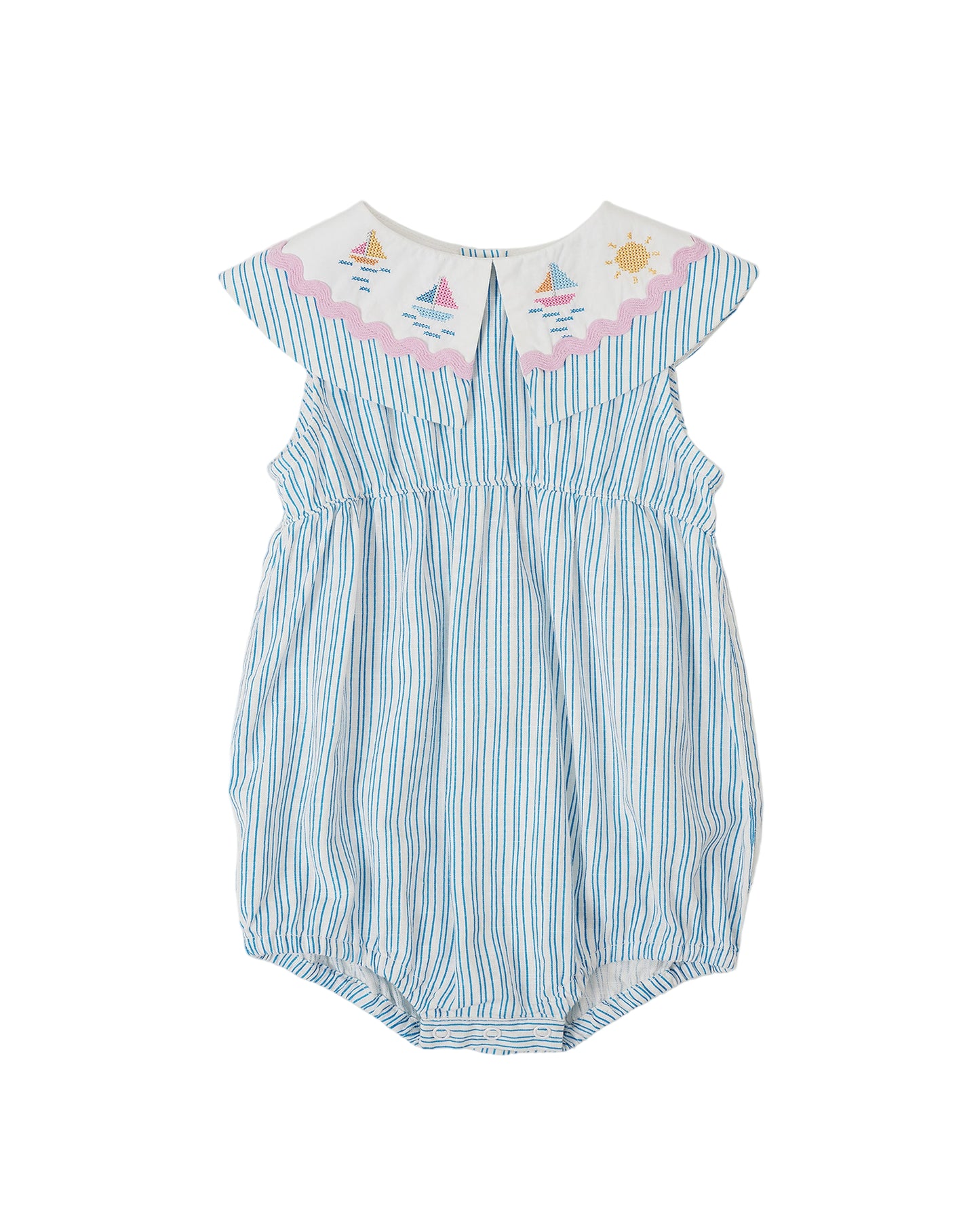 Sailor Stripe Ava Collared Romper