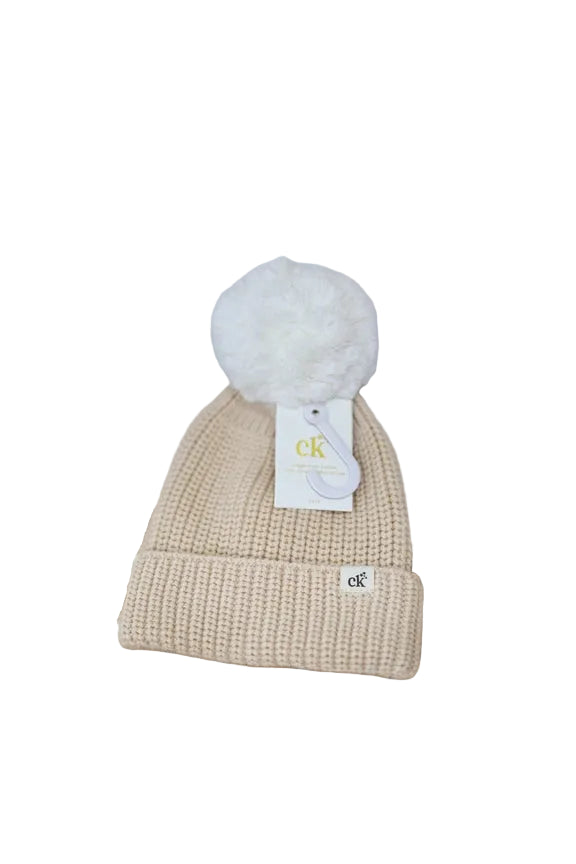 Baby Knit Beanie - Sand